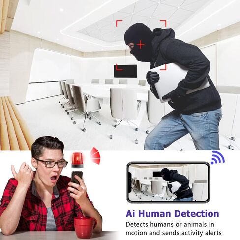 Hidden Spy Mini Camera 1080P Security Wireless WiFi Camera Home Indoor Wireless Cam Small Home Security Camears Nanny Cam Wireles Cameras Night Vision, Motion Detection in Kuwait