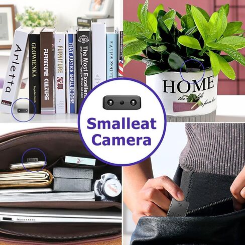 Hidden Spy Mini Camera 1080P Security Wireless WiFi Camera Home Indoor Wireless Cam Small Home Security Camears Nanny Cam Wireles Cameras Night Vision, Motion Detection in Kuwait