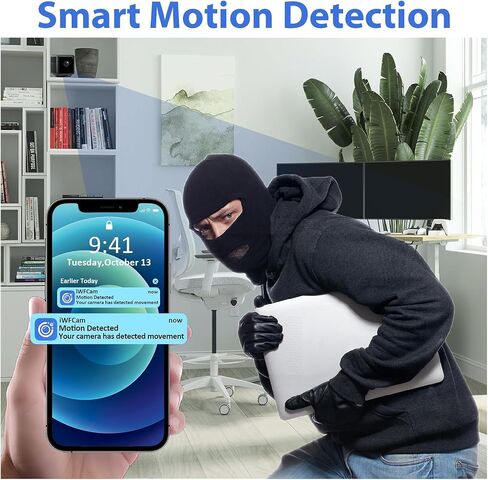 4K HD WiFi Camera Indoor and Outdoor Camera Security Wireless Home Camera WiFi Home Indoor and Outdoor Cameras, More Secure. in Kuwait