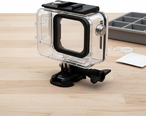 Water Camera Case Housing Shell Cover with Front and Universal Scratch Pc and Stainless Steel Structure Suitable for Diving Freediving Snorkeling Travel in Kuwait