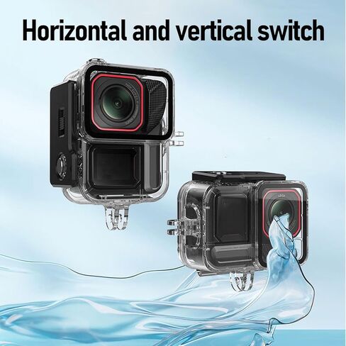 Camera Underwater Dive Case, 45m Water Proof PC 316 Steel | Protective Diving Housing, PC & Stainless Steel, for Snorkeling, Deep Diving, Outdoor, High Transparency, Anti-Leak in Kuwait