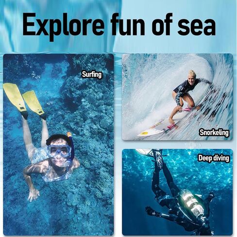 Camera Underwater Dive Case, 45m Water Proof PC 316 Steel | Protective Diving Housing, PC & Stainless Steel, for Snorkeling, Deep Diving, Outdoor, High Transparency, Anti-Leak in Kuwait