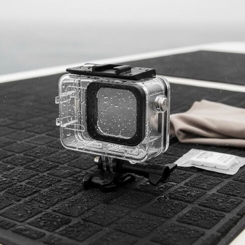 Waterproof Camera Case Housing Shell Cover with Anti Distortion Glass Lens and Secure Screw Mount Tough Pc and Stainless Steel Design Suitable for Diving Snorkeling Surfing Travel in Kuwait