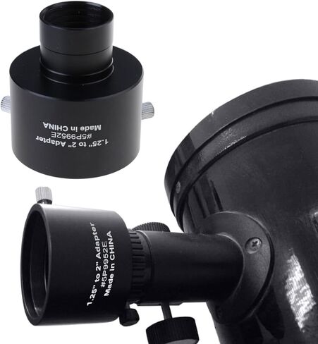 1.25" to 2" Eyepiece Adapter Easy Conversion Tool Anti Slip Reinforcement Design Mounting Adapter Eyepiece in Kuwait