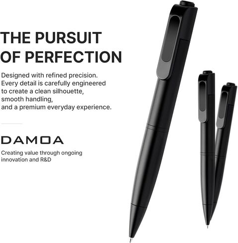 DAMOA 4K UHD Body Camera Pen, Portable Wearable Recording Camera with Clip, 75° Wide-Angle Lens, USB-C Charging, MicroSD Storage Support, Compact Video Recorder for Work, Travel, Meetings in Kuwait