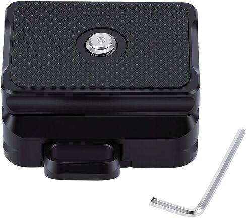 Aluminum Alloy Arrow Storage Case Plate for Camera Tripods and Sliders 38mm, Nonslip Design, Easy Installation, Ideal for Professional Photographers in Kuwait