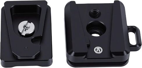 Aluminum Alloy Arrow Storage Case Plate for Camera Tripods and Sliders 38mm, Nonslip Design, Easy Installation, Ideal for Professional Photographers in Kuwait
