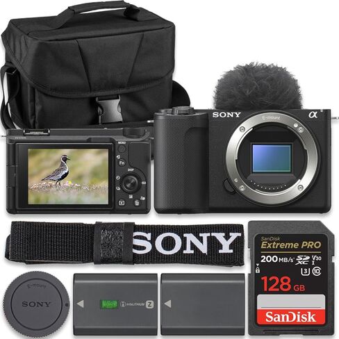 Sony Alpha ZVE10 II - APS-C Interchangeable Lens Mirrorless Content Creators’ Camera - Black - Body Only (Value Bundle) in Kuwait