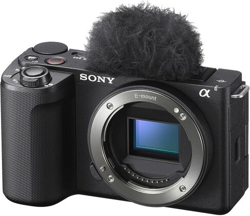Sony Alpha ZVE10 II - APS-C Interchangeable Lens Mirrorless Content Creators’ Camera - Black - Body Only (Value Bundle) in Kuwait
