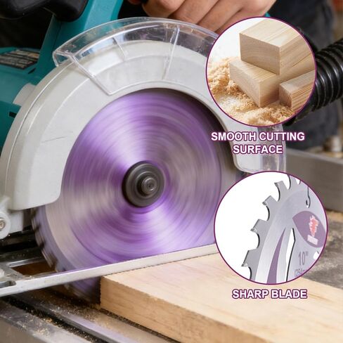 12" Circular Saw Blade, 32T&80T 2pcs-Set, Table Saw Blade, Miter Saw Blade. | Diameter 12 inch Table Saw blade, 12 Miter Saw Blade. Arbor 1 inch, for Cutting Various Wood, Plastic and Composite Materials in Kuwait