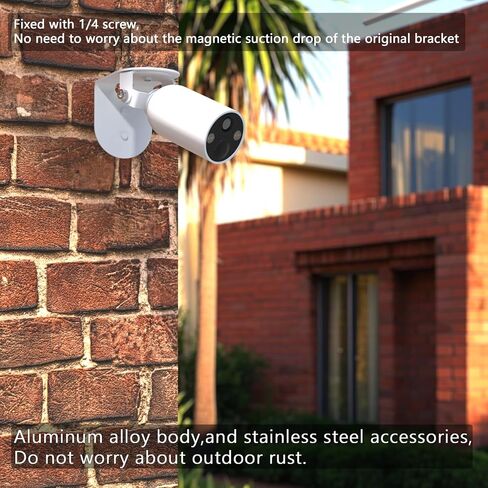 Zwolf 2Pack Metal Wall Mount Compatible with TP-Link Tapo MagCam Outdoor Battery Security Camera , Anti-Drop, 360 Degree Adjustable Wall Mount Bracket Provide Better Viewing Angles in Saudi Arabia