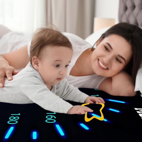 Racing Theme Baby Monthly Milestone Blanket Newborn First Year Growth Mat Baby Shower Memory Picture Recording Blanket 60"x40" with Frame in Kuwait