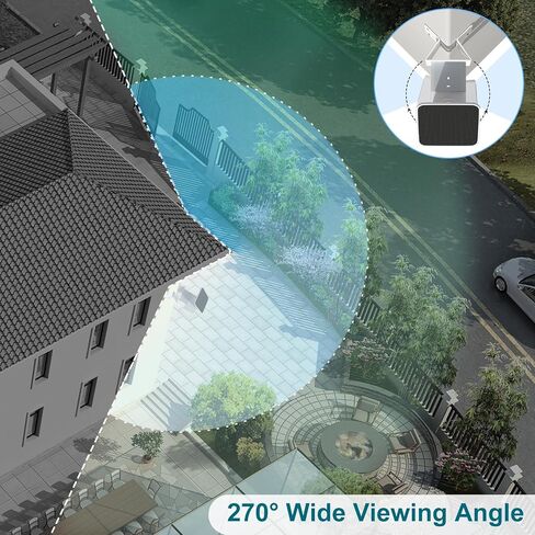 Corner Mount Bracket Compatible with WYZE Solar Cam Pan (Flagship Model),304 Stainless Steel,Weatherproof for Outdoor Use, 270° Adjustable Angle, Wall Corner Installation for Maximum Camera Coverage in Kuwait