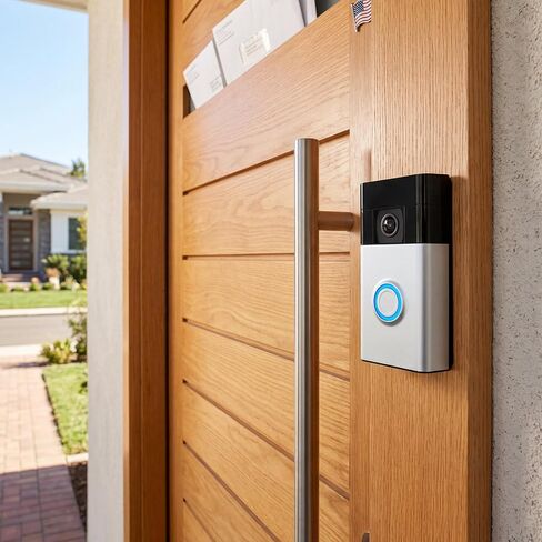 No Drilling Doorbell Mount for Ring Battery Doorbell (2024 Release), Adhesive Camera Door Mount for Easy Door or Wall Use in Apartments, Rentals and Offices in Kuwait