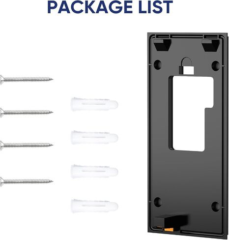 No Drilling Doorbell Mount for Ring Battery Doorbell (2024 Release), Adhesive Camera Door Mount for Easy Door or Wall Use in Apartments, Rentals and Offices in Kuwait