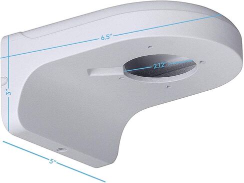 Amcrest AMCPFB204W-V2 Wall Mount Bracket for Dome Cameras, Compatible w/POE IPC: IP2M-844EB/W, IP4M-1055EB/W, IP8M-T2599EW, IP8M-T2669E-AI, IP4M-1048EW-AI, IP5M-W1150EW-AI, IP5M-T1277E-AI in Kuwait