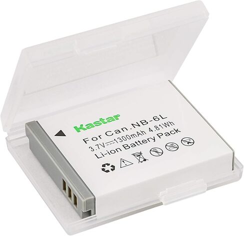 Kastar Battery (3-Pack) and Charger Kit for NB-6L, CB-2LY and Canon PowerShot D20, S90, S95, S120, SD980 is, SD1300 is, SD4000 is, SX170 is, SX260 HS, SX280 HS, SX510 HS, SX600 HS, SX700 HS Cameras in Kuwait