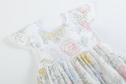 Lil cactus Baby Girls and Toddlers Floral Bouquet Ruffle Romper in Kuwait