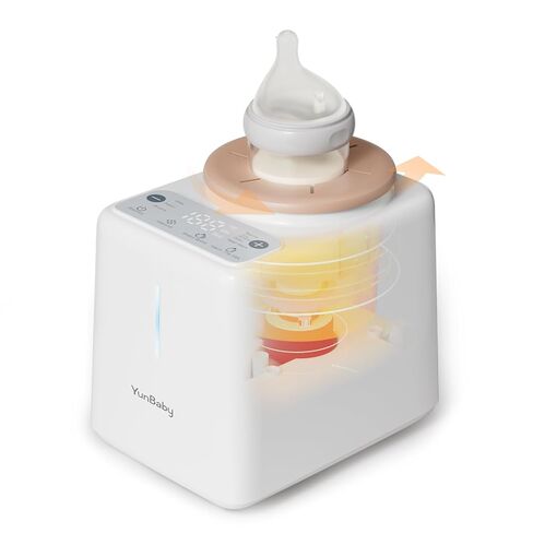 Waterless Baby Bottle Shaker and Warmer, Easy to Use & Clean | Fast Heating & Automatic Mixing for Formula, Adjustable Temperature, Quiet in Kuwait