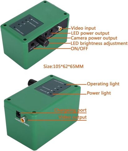 Underwater Fishing Camera, Underwater Fishing Camera Fish Finder Underwater Fishing Video Camera Kit 12 PCS LED Lights 10M 20M 30M Fishfinder in Kuwait
