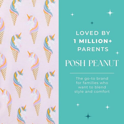 Posh Peanut Classic 2-Piece Girls Pajama Set - Kids Toddlers PJs | Classic Pajamas, Matching 2 Piece Set Long Sleeve and Pants Toddler Kids PJs in Kuwait