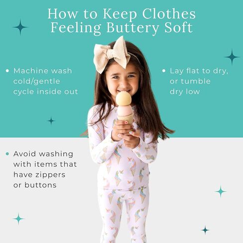 Posh Peanut Classic 2-Piece Girls Pajama Set - Kids Toddlers PJs | Classic Pajamas, Matching 2 Piece Set Long Sleeve and Pants Toddler Kids PJs in Kuwait