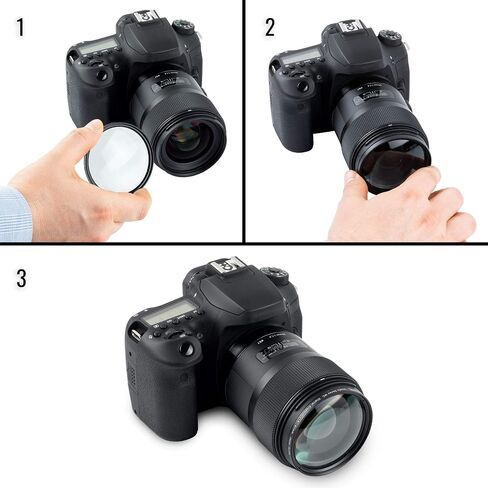 Ultimaxx 49MM Complete Close-Up Macro Lens Filter Accessory Kit for All Lenses Including: Canon EF 15-45mm, Canon EF-S 35mm f/2.8 Macro is STM Lens, EF 50mm f/1.8 STM and More in Kuwait