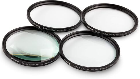 Ultimaxx 49MM Complete Close-Up Macro Lens Filter Accessory Kit for All Lenses Including: Canon EF 15-45mm, Canon EF-S 35mm f/2.8 Macro is STM Lens, EF 50mm f/1.8 STM and More in Kuwait