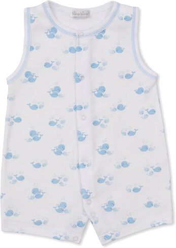 kissy kissy Baby Boys Infant Whale Wonder Print Sleeveless Short Playsuit in Kuwait