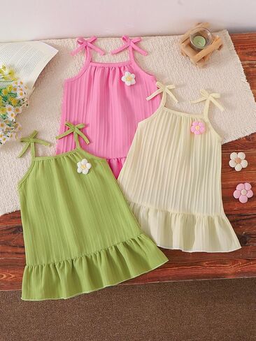 3-piece baby bow suspender skirt set for spring and summer in Kuwait