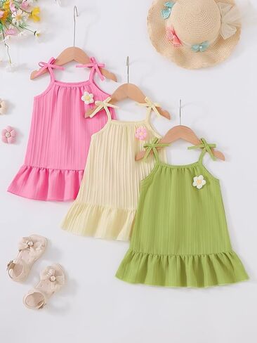 3-piece baby bow suspender skirt set for spring and summer in Kuwait