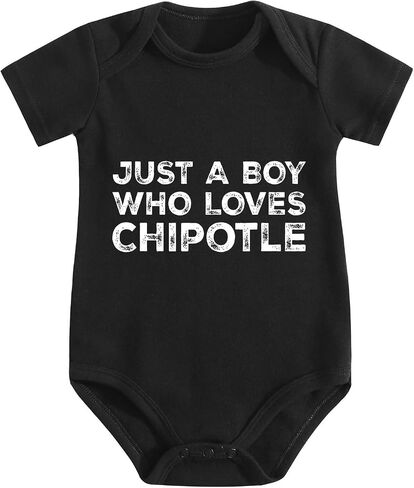 Baby Romper,Chipotle Lover,Funny Creative Graphic Skin‑Friendly Outfit in Kuwait