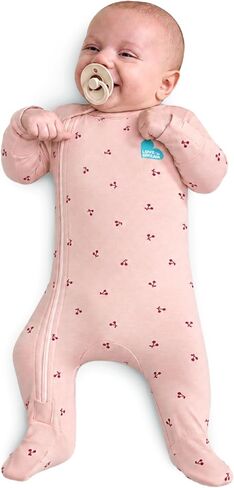 Love to Dream Romper Snug Fit, Viscose from Bamboo | Side Zipper, Built-in Mittens | Supports Better Sleep in Kuwait