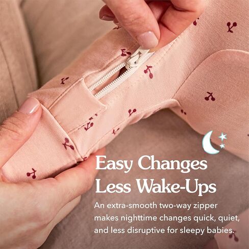Love to Dream Romper Snug Fit, Viscose from Bamboo | Side Zipper, Built-in Mittens | Supports Better Sleep in Kuwait