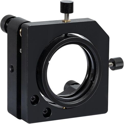 Universal Coaxial Lens Holder, Lens Self-Centering Mount, Round Lens Mounting Seat, 0.25mm/Turn Resolution & M4 Mounting Thread, for Optical Testing, Professional Photography/Videography in Kuwait