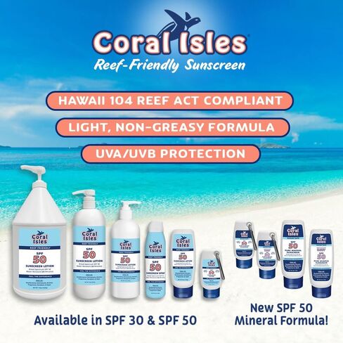 Coral Isles SPF 50 KIDS Spray Reef Compliant Broad Spectrum 16 Fl Oz in Kuwait