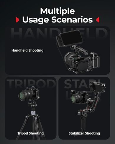 SmallRig ZV-E1 Cage Kit with Silicone Grip and Cable Clamp for HDMI, Full Camera Cage Kit for Sony ZV-E1, Built-in Quick Release Plate for Arca-Type, Cold Shoe Mounts, for DJI Mic 2 in Kuwait