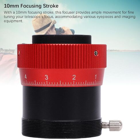 Telescope Double Helical Focuser 1.25 Inch Aluminum Alloy with 10mm Focusing Stroke for Astronomical Observation and Astrophotography in Kuwait
