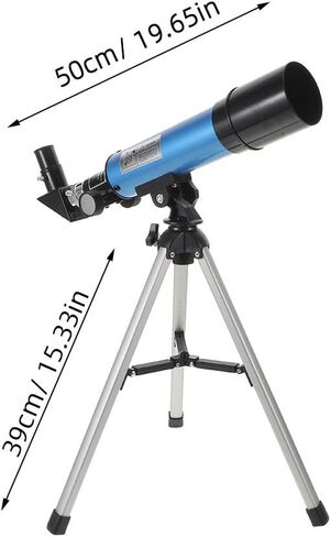 TOYANDONA High Powered Beginner Telescope for Adults with Lightweight Metal/Plastic Design, Portable Astronomy Refracting Telescope for Outdoor Use and Moon Observation, Includes Tripod in Kuwait