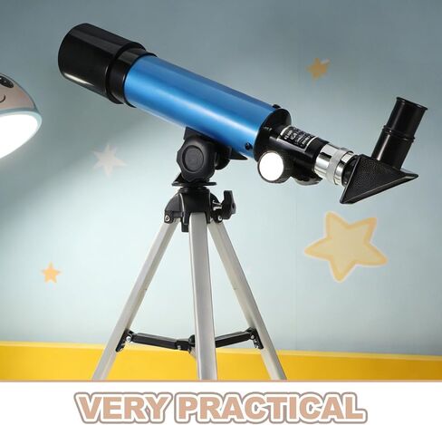 TOYANDONA High Powered Beginner Telescope for Adults with Lightweight Metal/Plastic Design, Portable Astronomy Refracting Telescope for Outdoor Use and Moon Observation, Includes Tripod in Kuwait