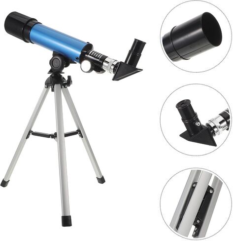 TOYANDONA High Powered Beginner Telescope for Adults with Lightweight Metal/Plastic Design, Portable Astronomy Refracting Telescope for Outdoor Use and Moon Observation, Includes Tripod in Kuwait