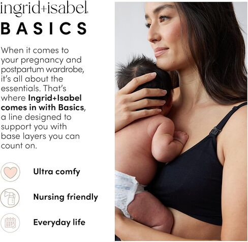 Ingrid & Isabel Basics Bellaband, Maternity Belly Band, Pants & Jeans Extender for Pregnancy & Postpartum in Kuwait