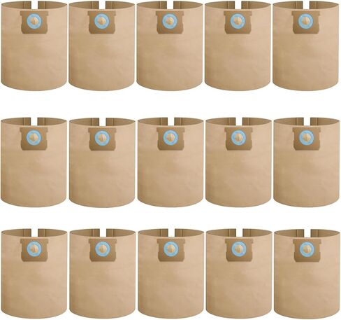 15 Pack DXVA19-4102 Bags Compatible With DEWALT 12-16 Gallon Wet/Dry Vacuum | Disposable Dust Collection Filter Bag DXV12P DXV14P DXV16P DXV16PA DXV16S in Kuwait
