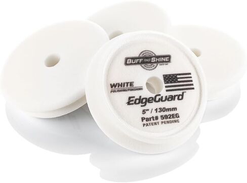 Buff and Shine - EdgeGuard Foam Buffing Pads - Maroon - 5" Medium Cut Pad - Pack of 2 in Saudi Arabia