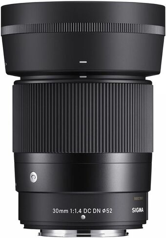 Sigma 30mm f/1.4 DC DN Contemporary Lens for Fujifilm X, Bundle with ProOptic 52mm Filter Kit, Cleaner, Pouch, Cleaning, Cap Keeper, Mac Software in Kuwait