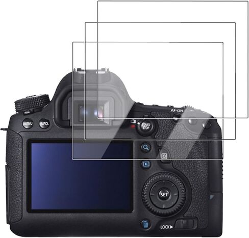 Screen Protector for Canon EOS 6D, HD Protective Film 4h Hardness Screen Protector,Easy Installation,Anti-Scratch,HD Quality,(3 Pack) in Kuwait