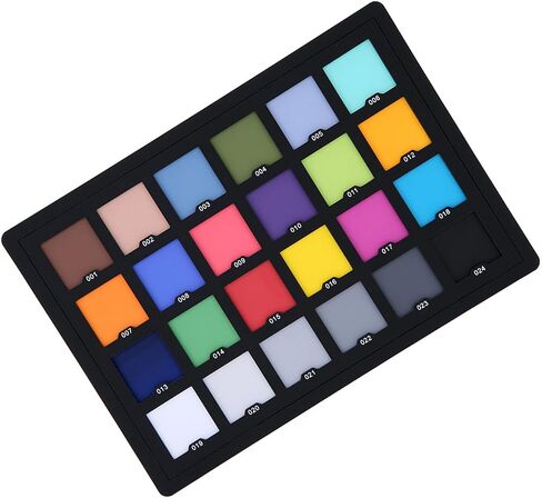 XUMIUZIY 24 Color Camera Colour Correction Card, 5.7" X 4.1" Neutral White Balance and Color Calibration Charts, Reference Tool for Photography and Video Printing in Kuwait