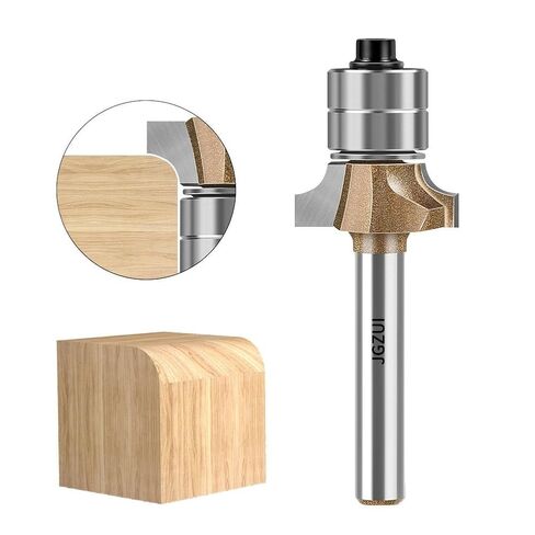 Roundover Router Bit 1/4" Shank 1/4" Radius Double Bearing in Kuwait