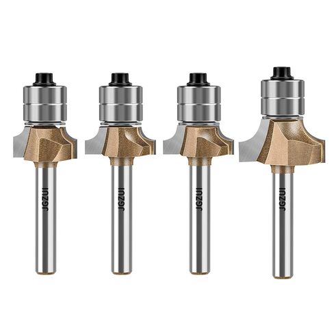 Roundover Router Bit 1/4" Shank 1/4" Radius Double Bearing in Kuwait