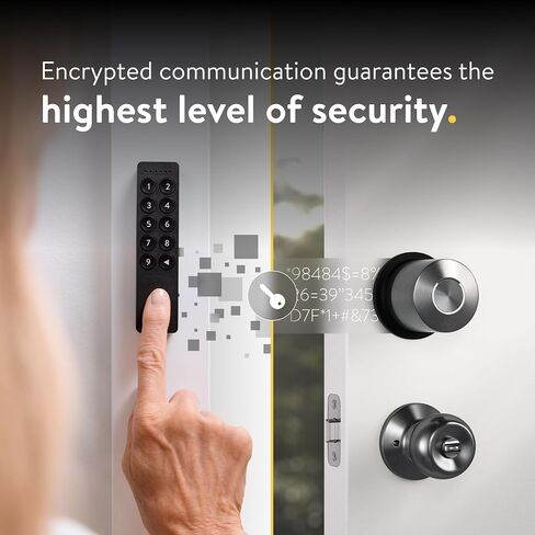 Nuki Keypad 2.0 Fingerprint Door Access, Secure Code Entry for Smart Lock, Easy Install, Keyless Entry for Kids, Seniors, Guests, Smartphone-Free Access in Kuwait